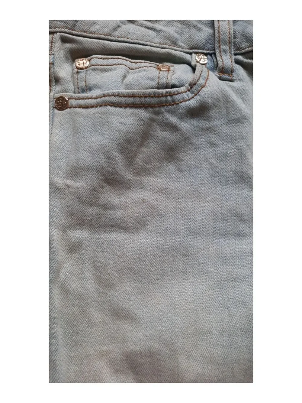 Tory Burch Light Blue Super Skinny Jeans